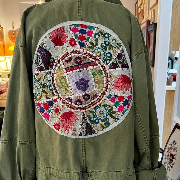 Reworked Free People Seize The Day Boho Jacket - Picture 12 of 14